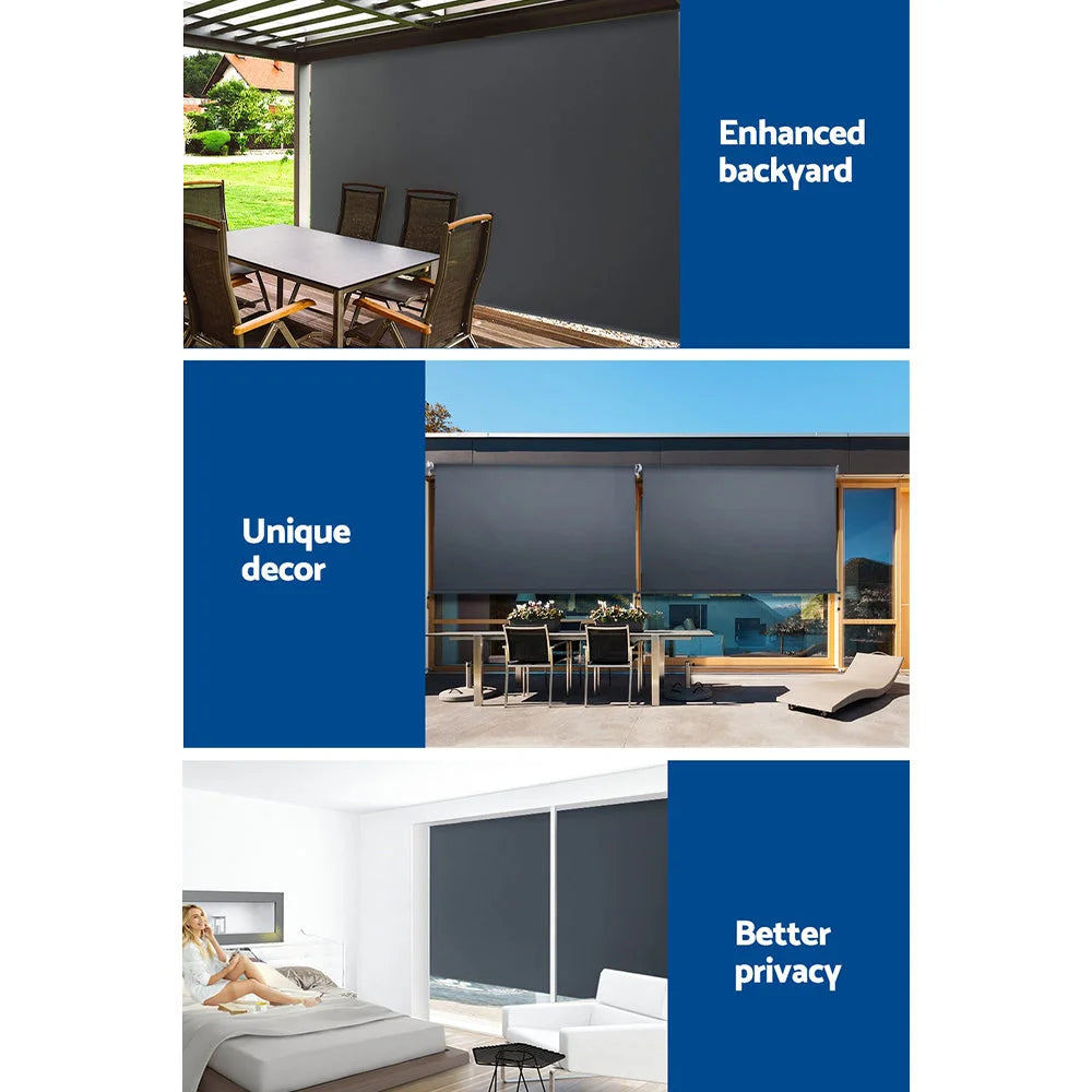 Outdoor Blinds Blackout Roll Down Awning Window Shade
