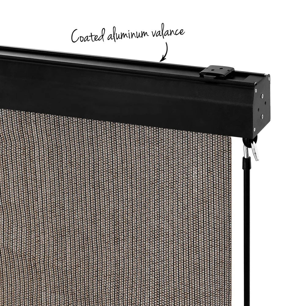 Outdoor Blinds Light Filtering Roll Down Awning Shade