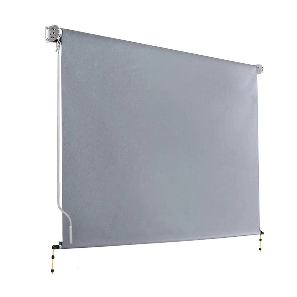 Outdoor Blinds Light Filtering Roll Down Awning Shade