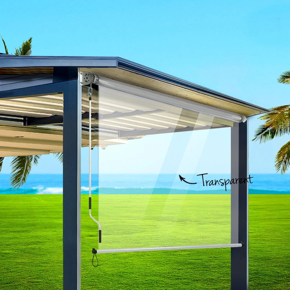 5x2 retractable awning with retractable canopy arms and front valance