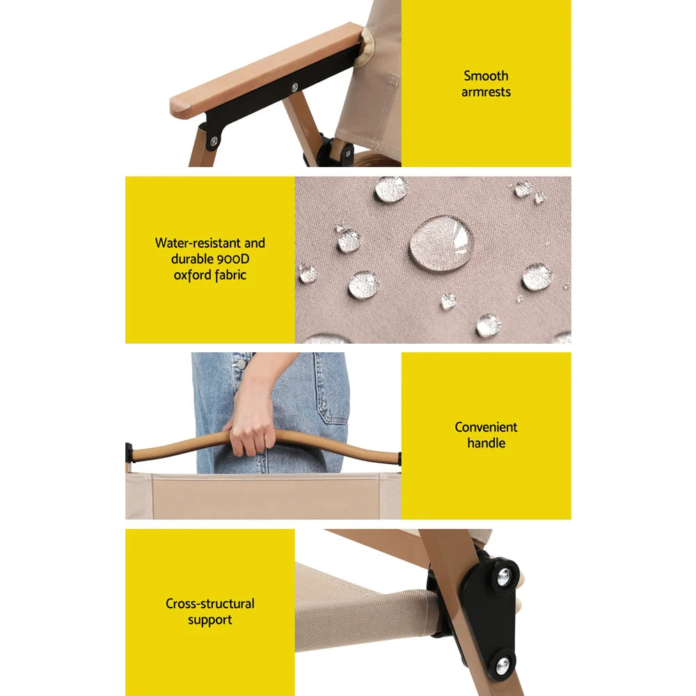 Outdoor Camping Chairs Portable Folding Beach Chair Patio