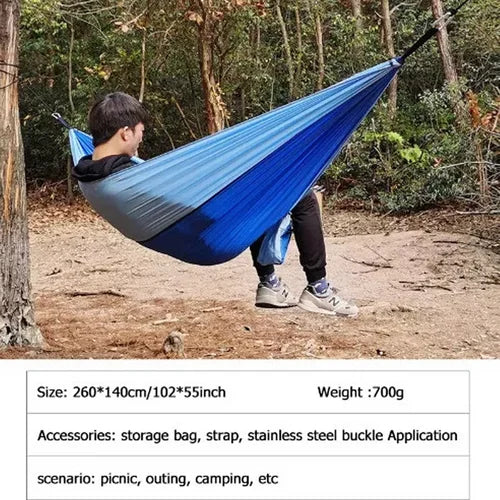 Outdoor Camping Hammock Lightweight 260x140cm Portable