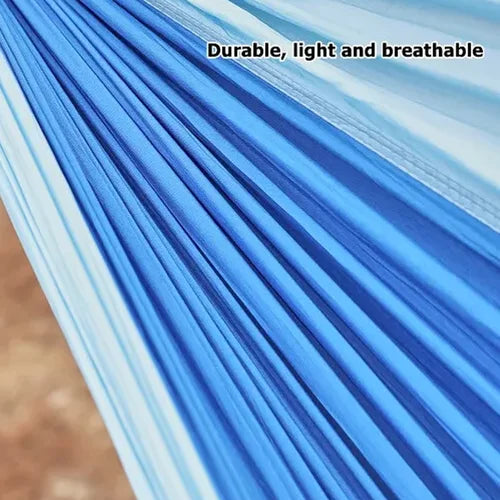 260x140cm outdoor hammock with camping hammock fabric and carabiner clips