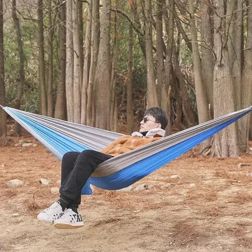260x140cm outdoor hammock with lightweight hammock body and carry pouch