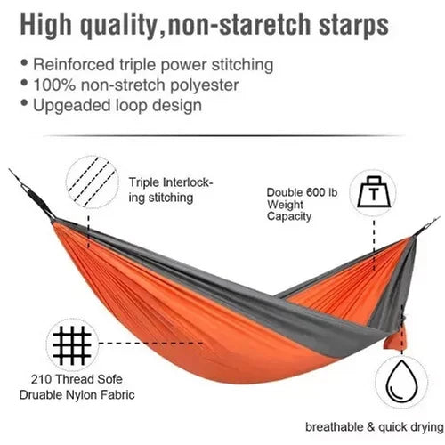 Outdoor Camping Hammock Lightweight 260x140cm Portable