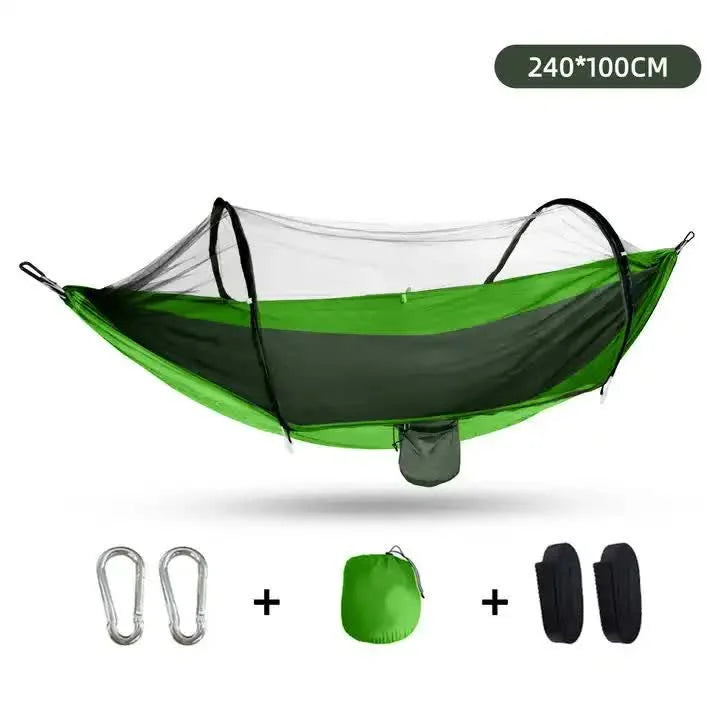 Outdoor Camping Hammock with Mosquito Net - 240x100cm