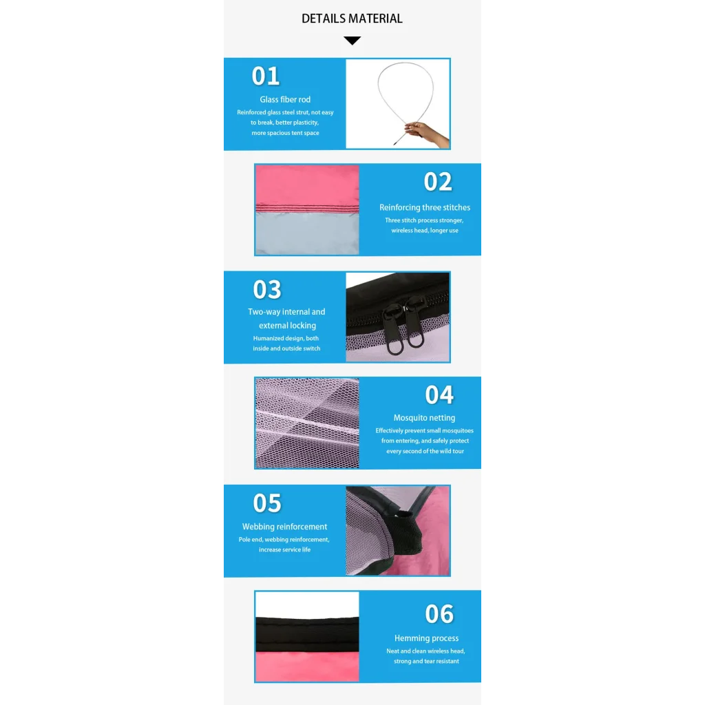 Outdoor Camping Hammock with Mosquito Net - 240x100cm