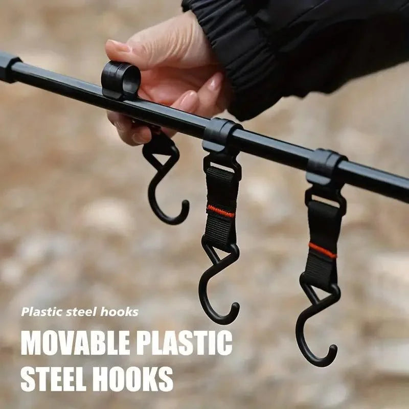Outdoor Camping Hanging Rack Desktop Shelf Table Side Storage