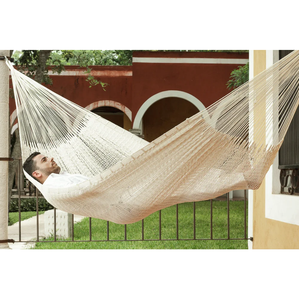Outdoor Cotton Hammock Jumbo Size - Cream - Hammocks