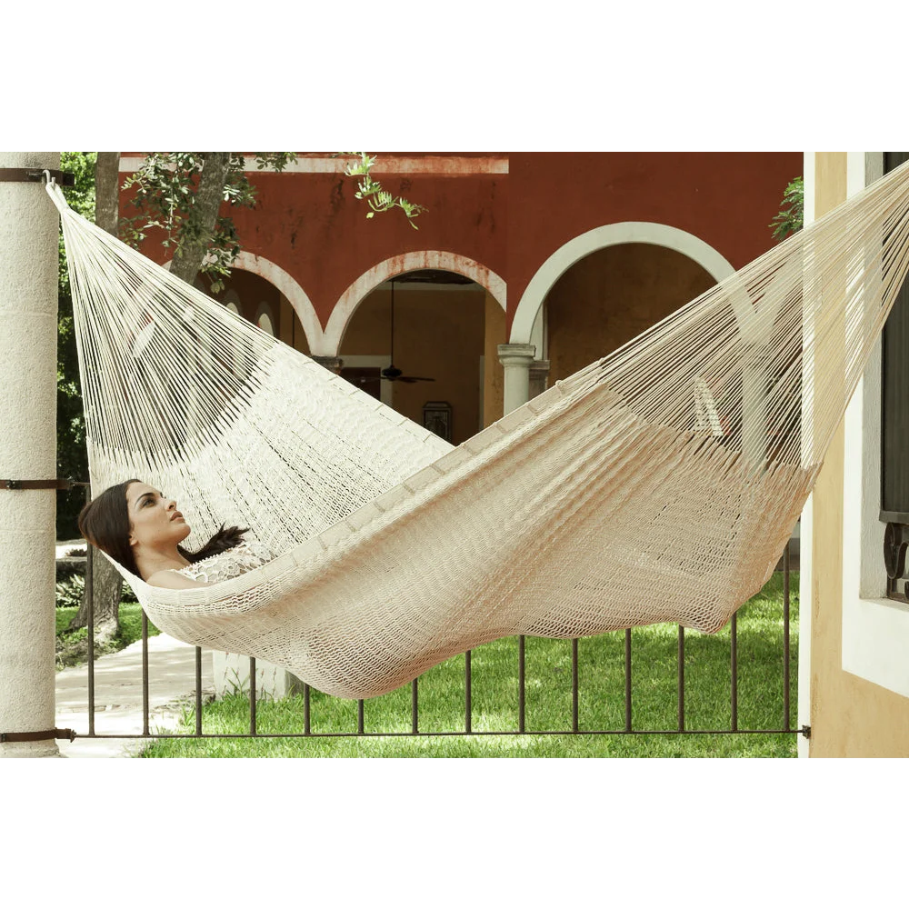Outdoor Cotton Hammock King Size - Cream - Hammocks
