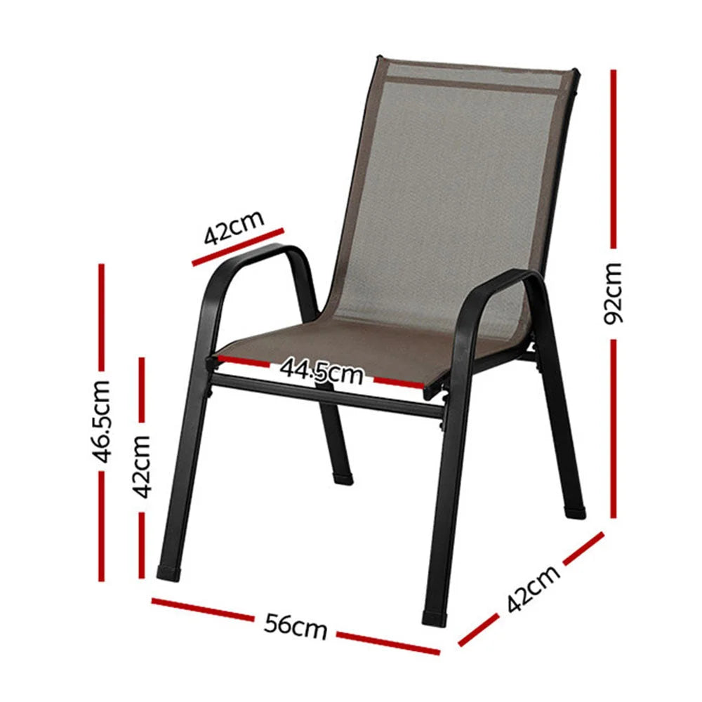 Dining chair with outdoor chairs stackable patio