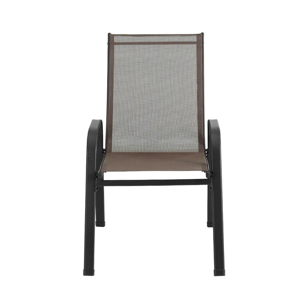 Brown dining chair with outdoor chairs stackable patio