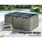 Dining table with outdoor chairs patio lounge setting