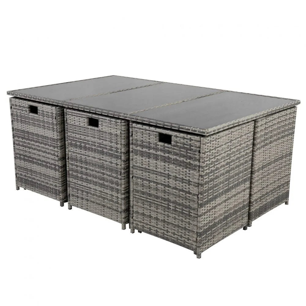 Outdoor Dining Set Bali 11PC - Grey