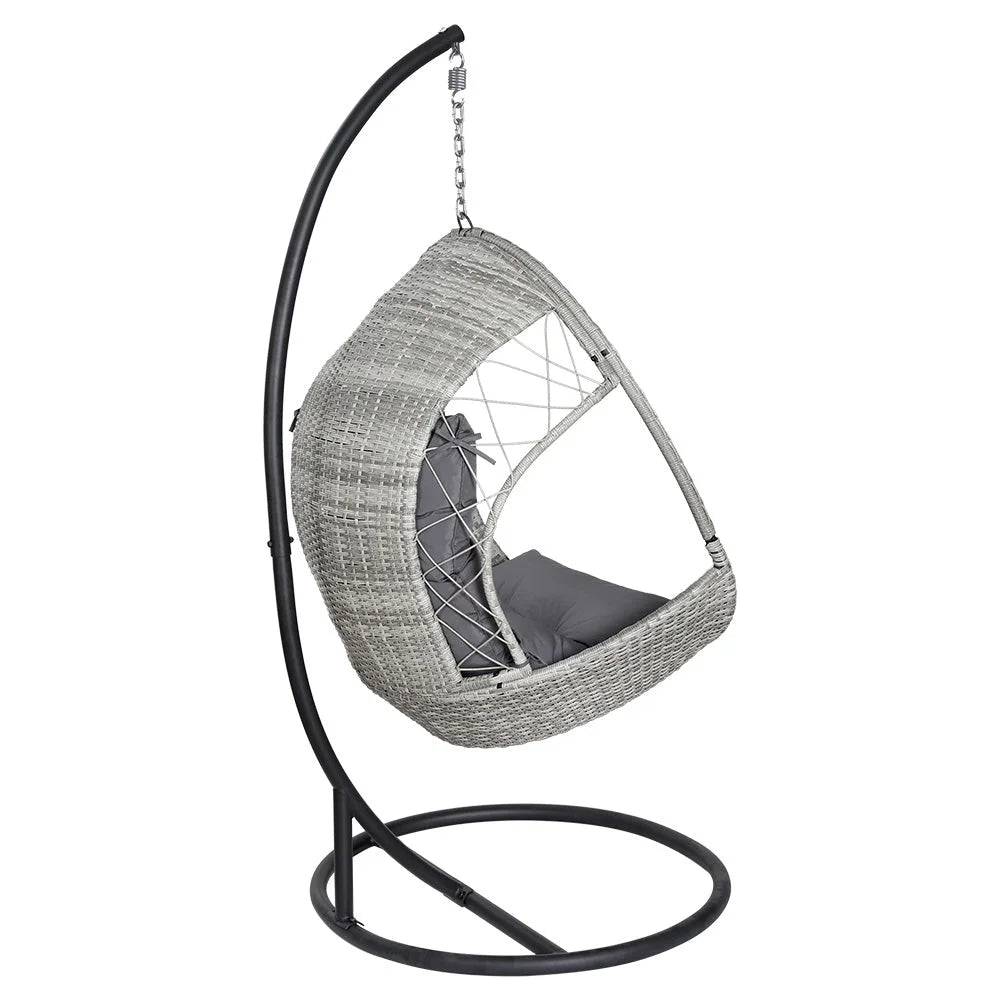Outdoor Egg Swing Chair Wicker Furniture Pod Stand