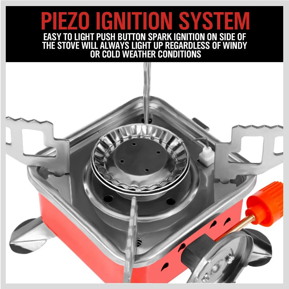 Outdoor Folding Mini Gas Burner Cooking Stove Butane Gas