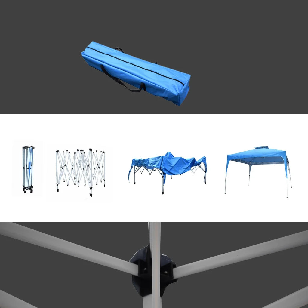 Outdoor Folding Tent 3M x 3M - Navy Arcadia Furniture