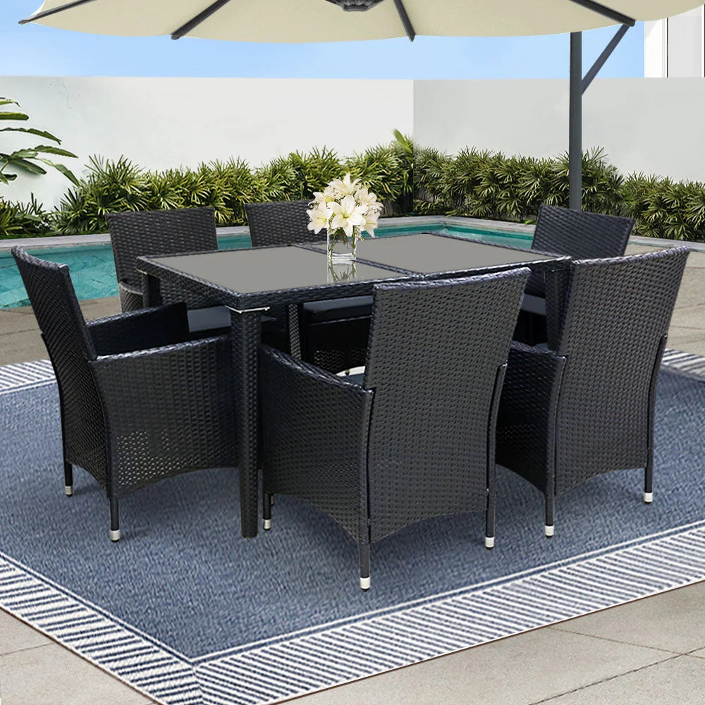 Outdoor Furniture 7PC Dining Set - Gardeon