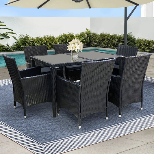 Outdoor Furniture 7PC Dining Set - Gardeon