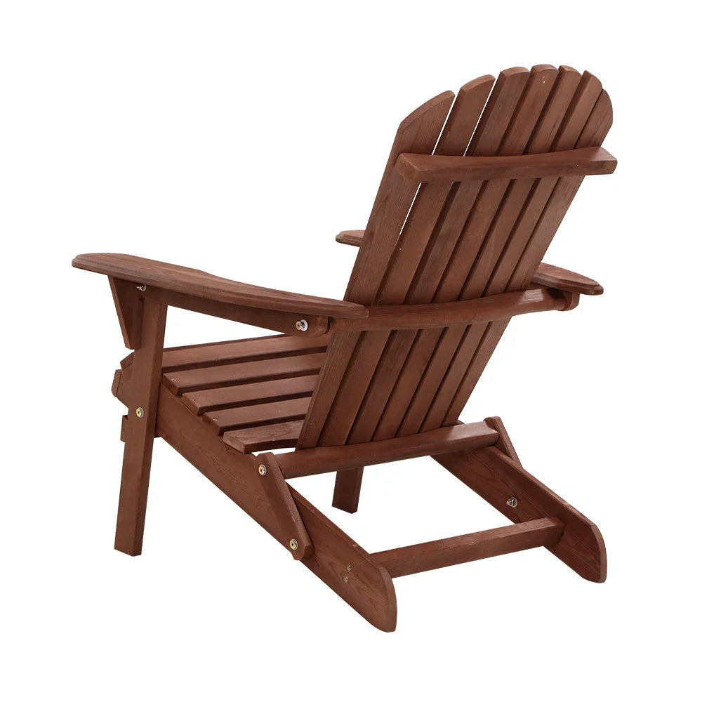 Outdoor Furniture Beach Chair Wooden Adirondack Patio