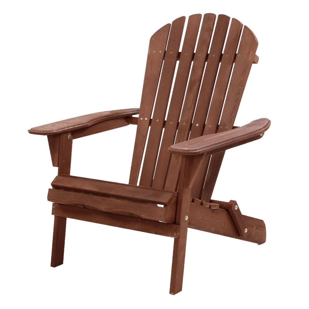 Outdoor Furniture Beach Chair Wooden Adirondack Patio