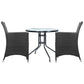 Dining table with outdoor chair bistro patio setting
