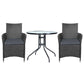 Dining table with outdoor bistro chair patio