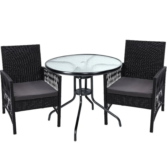 Outdoor Furniture Dining Chairs Wicker Garden Patio Cushion