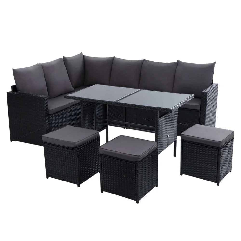 Outdoor Furniture Dining Setting Sofa Set Lounge Wicker 9