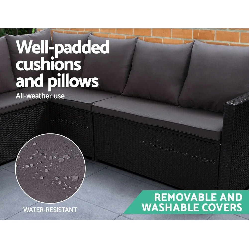 Outdoor Furniture Dining Setting Sofa Set Wicker 8 Seater