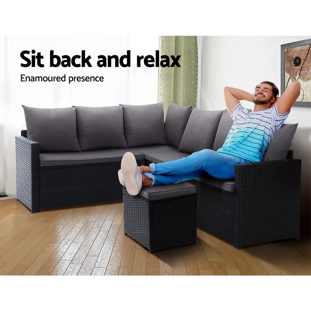 Outdoor Furniture Dining Setting Sofa Set Wicker 9 Seater