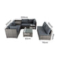 Outdoor Furniture Modular Lounge Sofa 8PCS Lizard - Grey