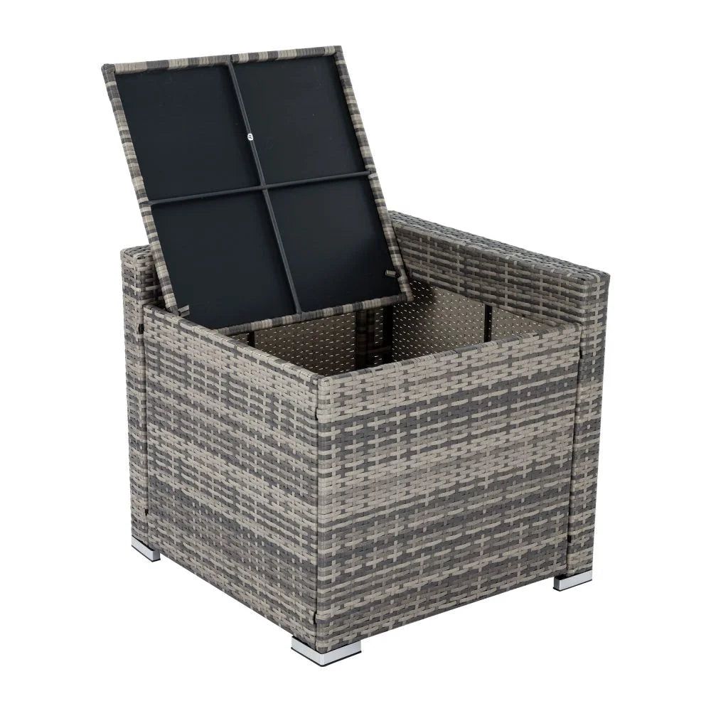 Outdoor Furniture Modular Lounge Sofa 8PCS Lizard - Grey