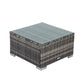 Outdoor Furniture Modular Lounge Sofa 8PCS Lizard - Grey
