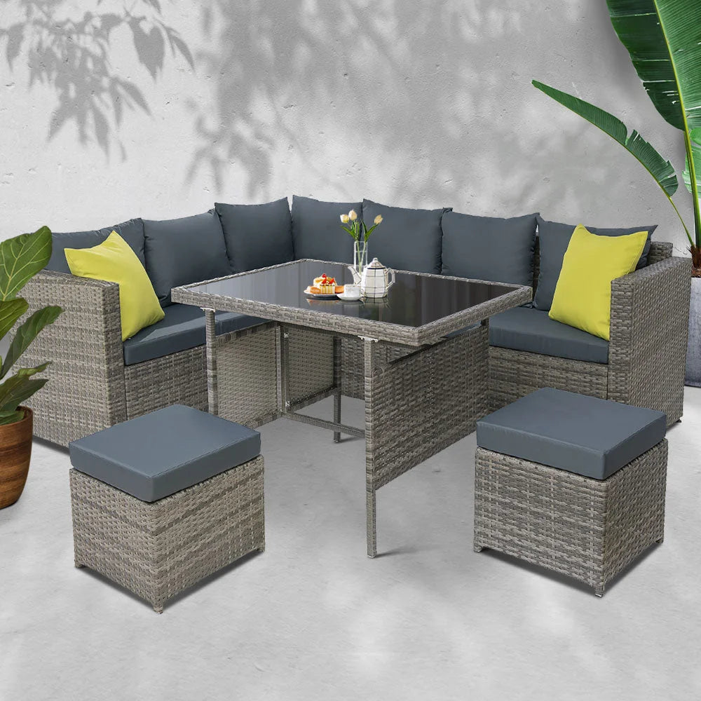 Outdoor Furniture Patio Set Dining Sofa Table Chair Lounge
