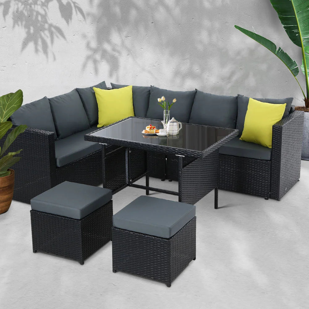Outdoor Furniture Patio Set Dining Sofa Table Chair Lounge