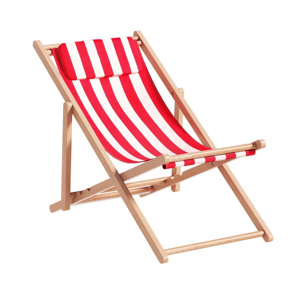 Outdoor Furniture Sun Lounge Wooden Beach Chairs Deck