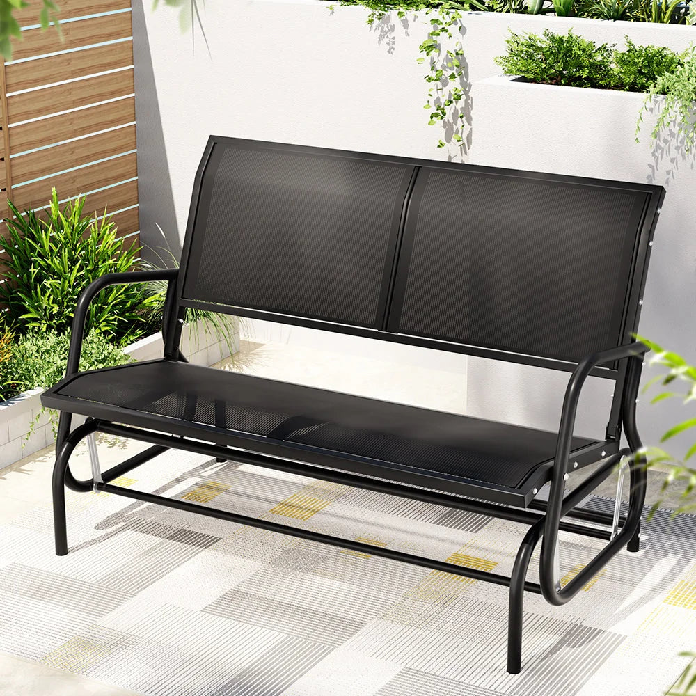 Outdoor Garden Bench Seat Swing Glider Rocking 2 Seater