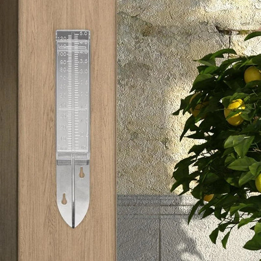 Outdoor Garden Rain Gauge - Transparent Plastic