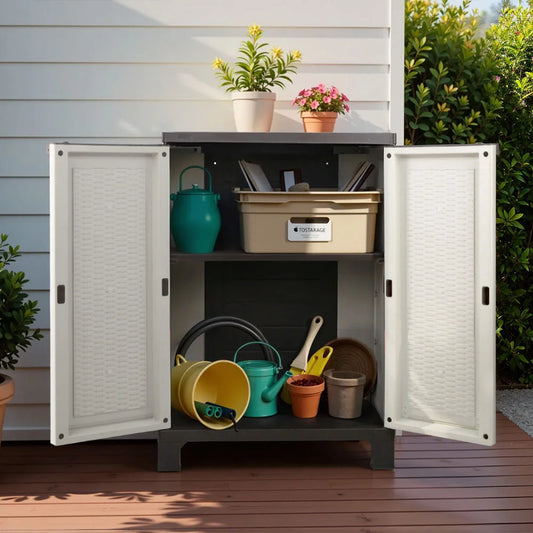 Outdoor Half Size Adjustable Cupboard - Giantz