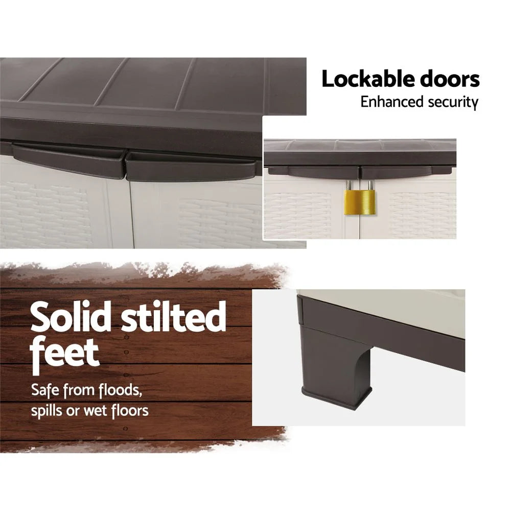 Outdoor Half Size Adjustable Cupboard - Giantz