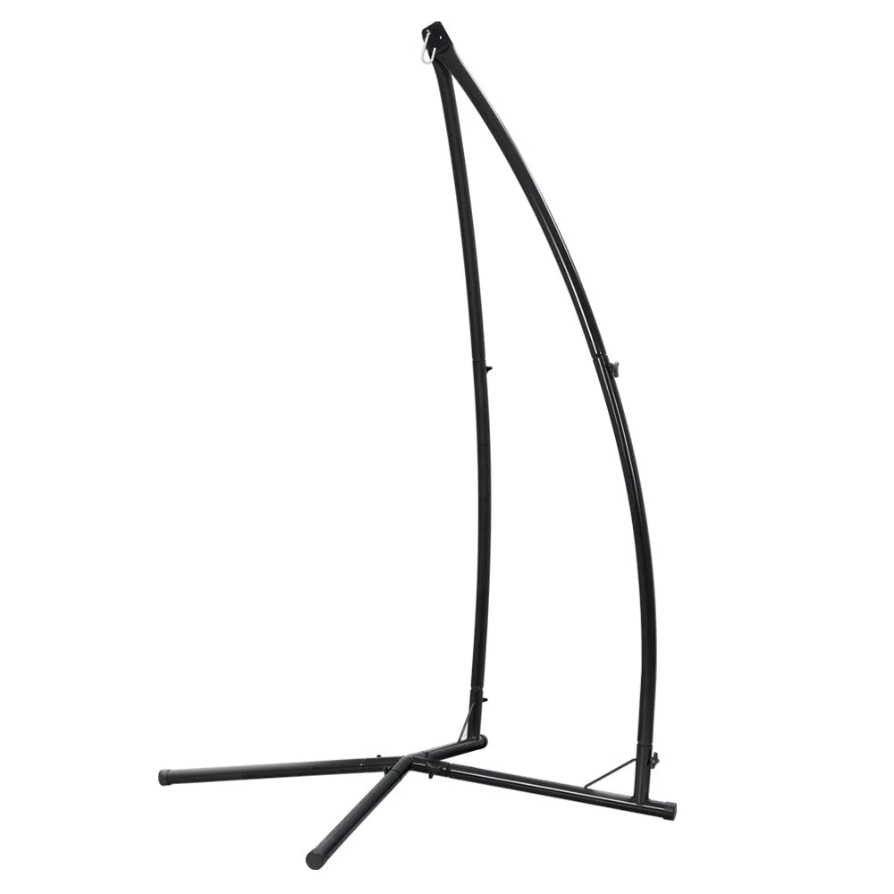 Steel outdoor hammock shape with frame