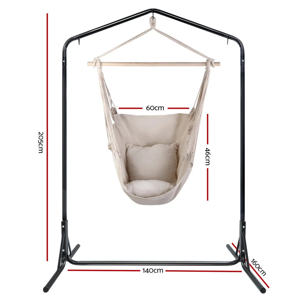 Outdoor Hammock Chair with Stand - Hanging Hammock