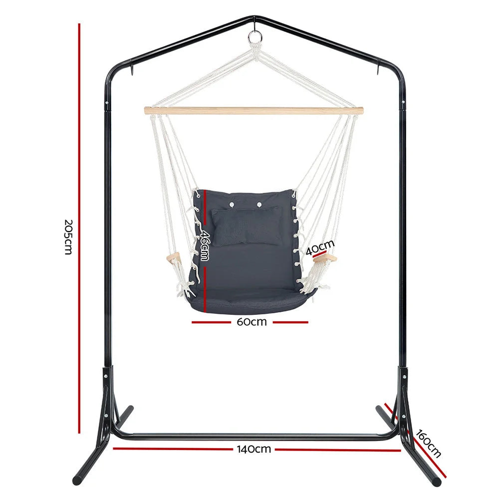 Outdoor Hammock Chair with Stand - Swing Hanging Hammock