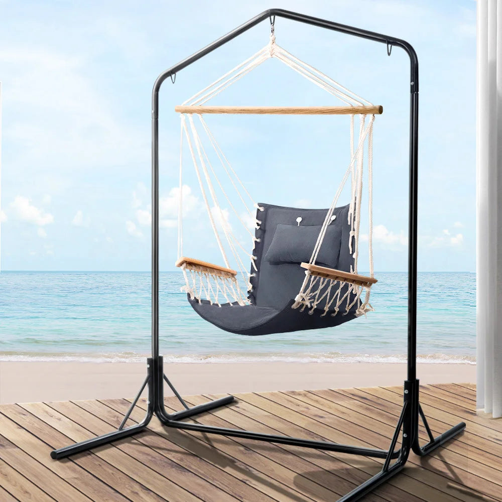 Outdoor Hammock Chair with Stand - Swing Hanging Hammock