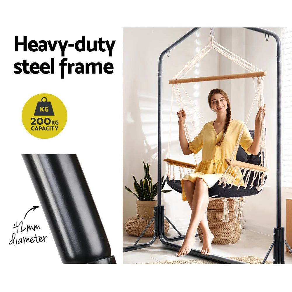 Outdoor Hammock Chair with Stand - Swing Hanging Hammock