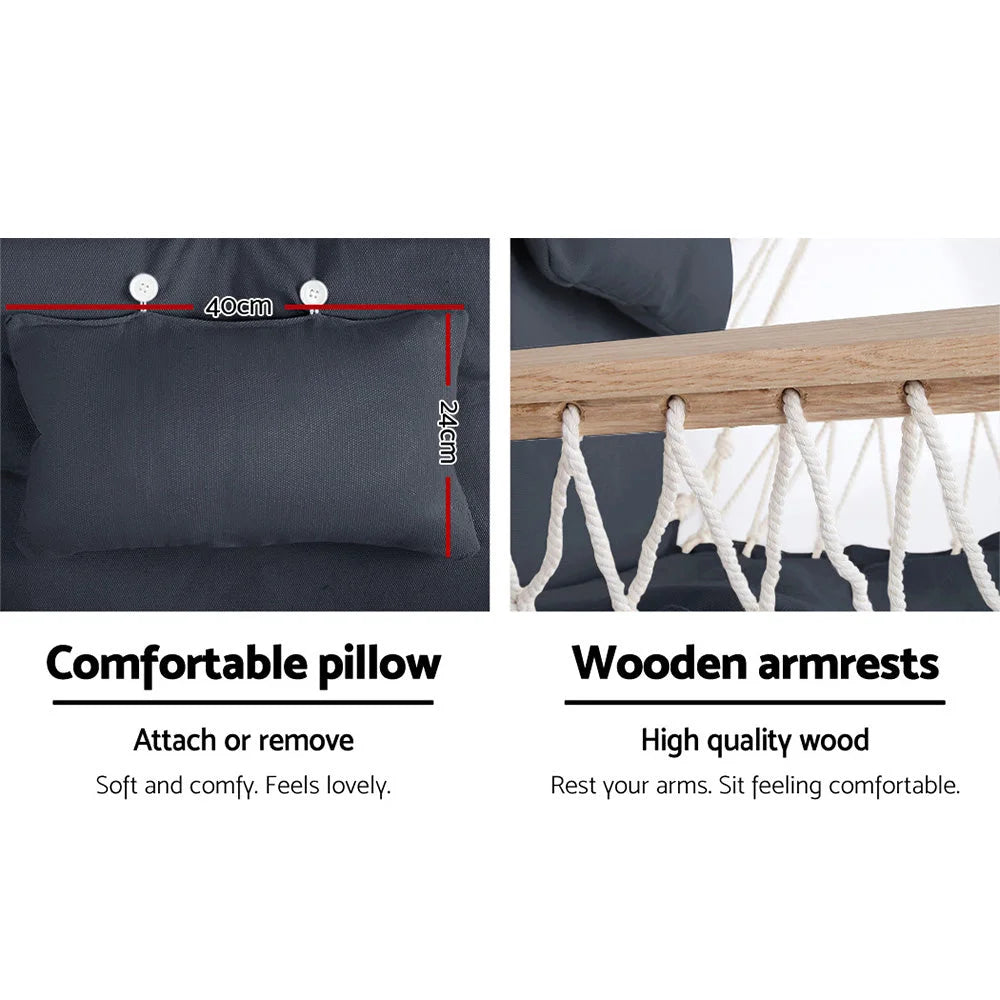 Outdoor Hammock Chair with Stand - Swing Hanging Hammock