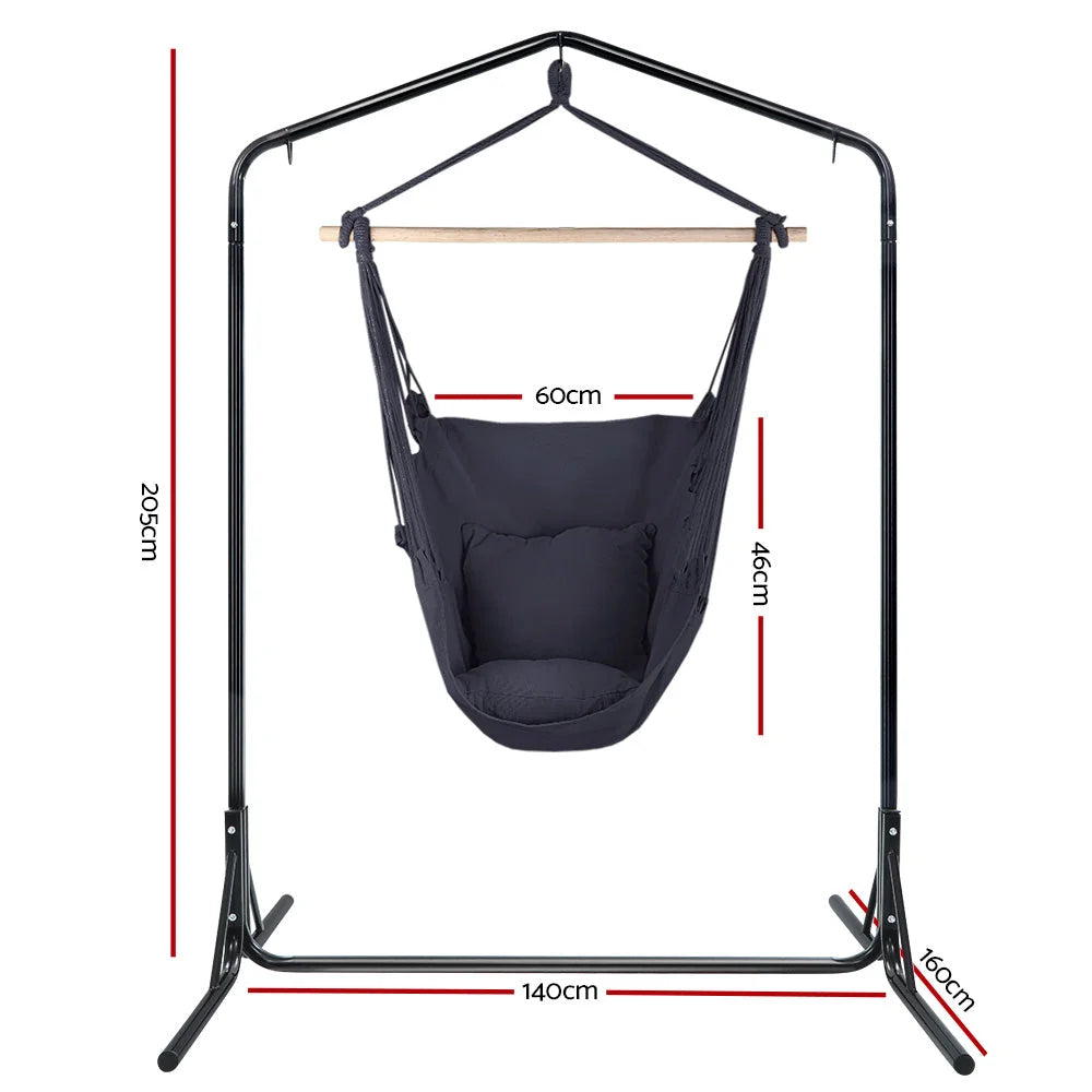 Outdoor Hammock Chair with Stand - Swing Hanging Hammock