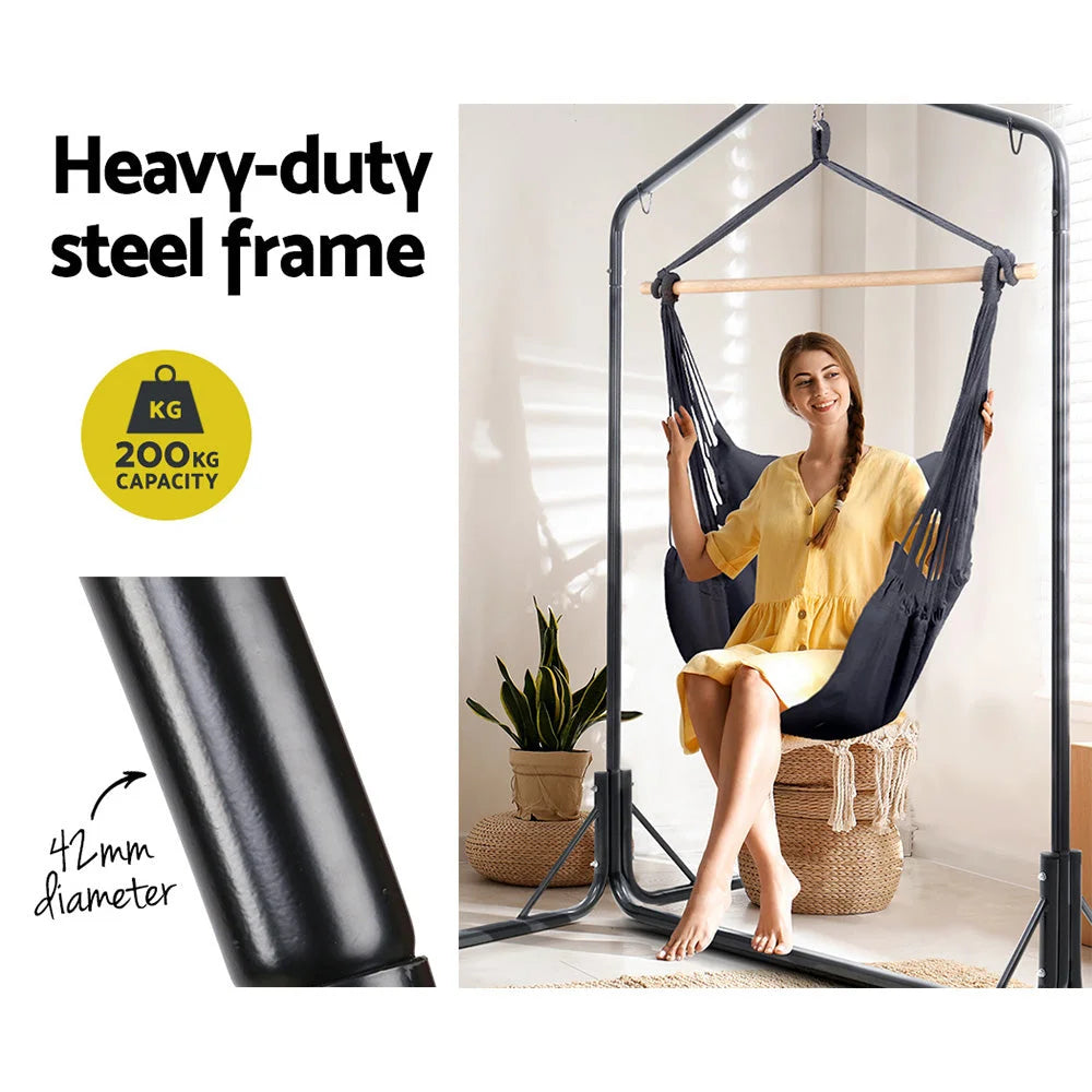Outdoor Hammock Chair with Stand - Swing Hanging Hammock