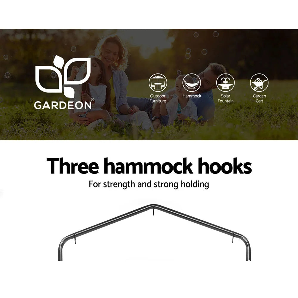 Outdoor Hammock Chair with Stand - Tassel Hanging Rope